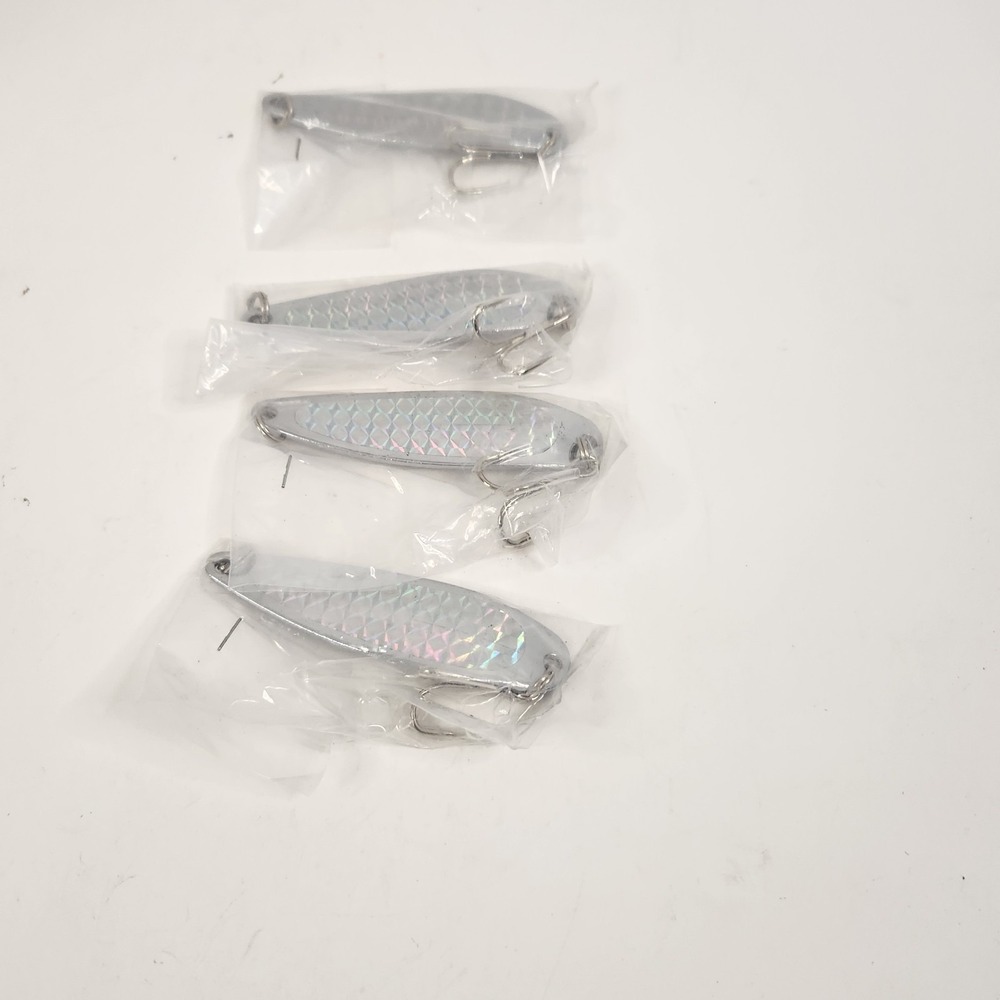 2oz Fishing Spoon Jig Treble Hook Holographic Laser casting crocodile Spoons New